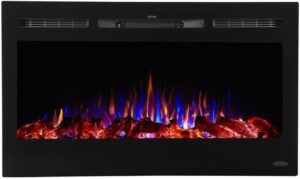 Touchstone Smart Electric Fireplace-The Sideline 36"