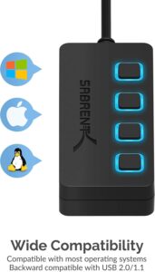 Sabrent 4-Port USB 3.0 Hub