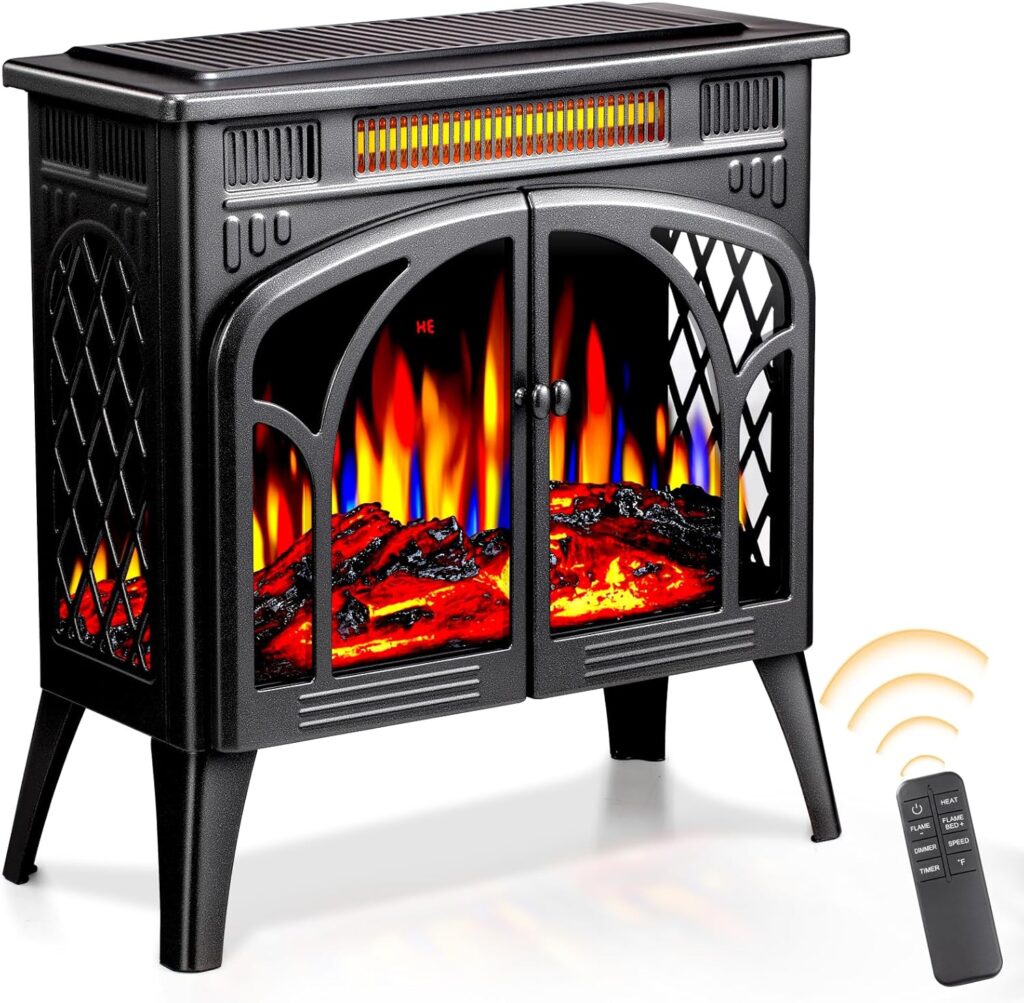 Electric fireplace insert